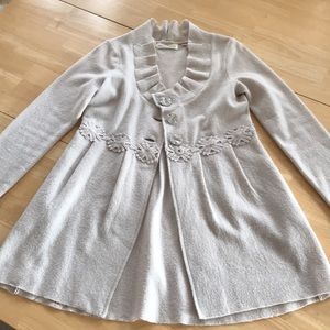 Anthropologie Wool Sweater Jacket L